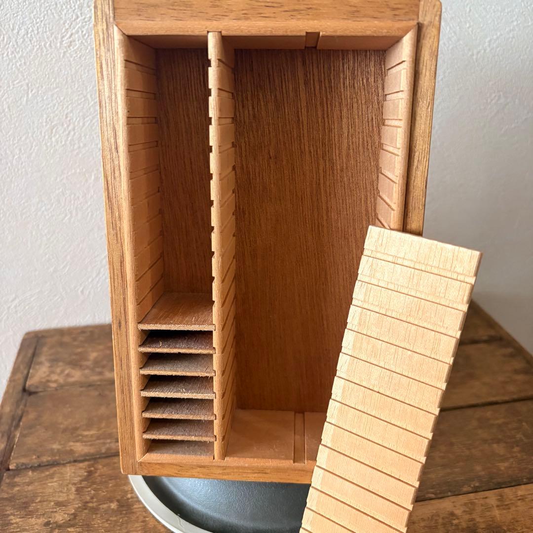 レトロ　トナカイ印　印鑑タワー　回転式ゴム印ケース　古道具 ショーケース　昭和