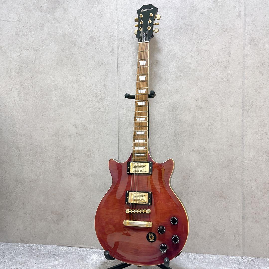 エピフォン Genesis ジェネシス デラックスプロ 虎杢 紫 エレキギター