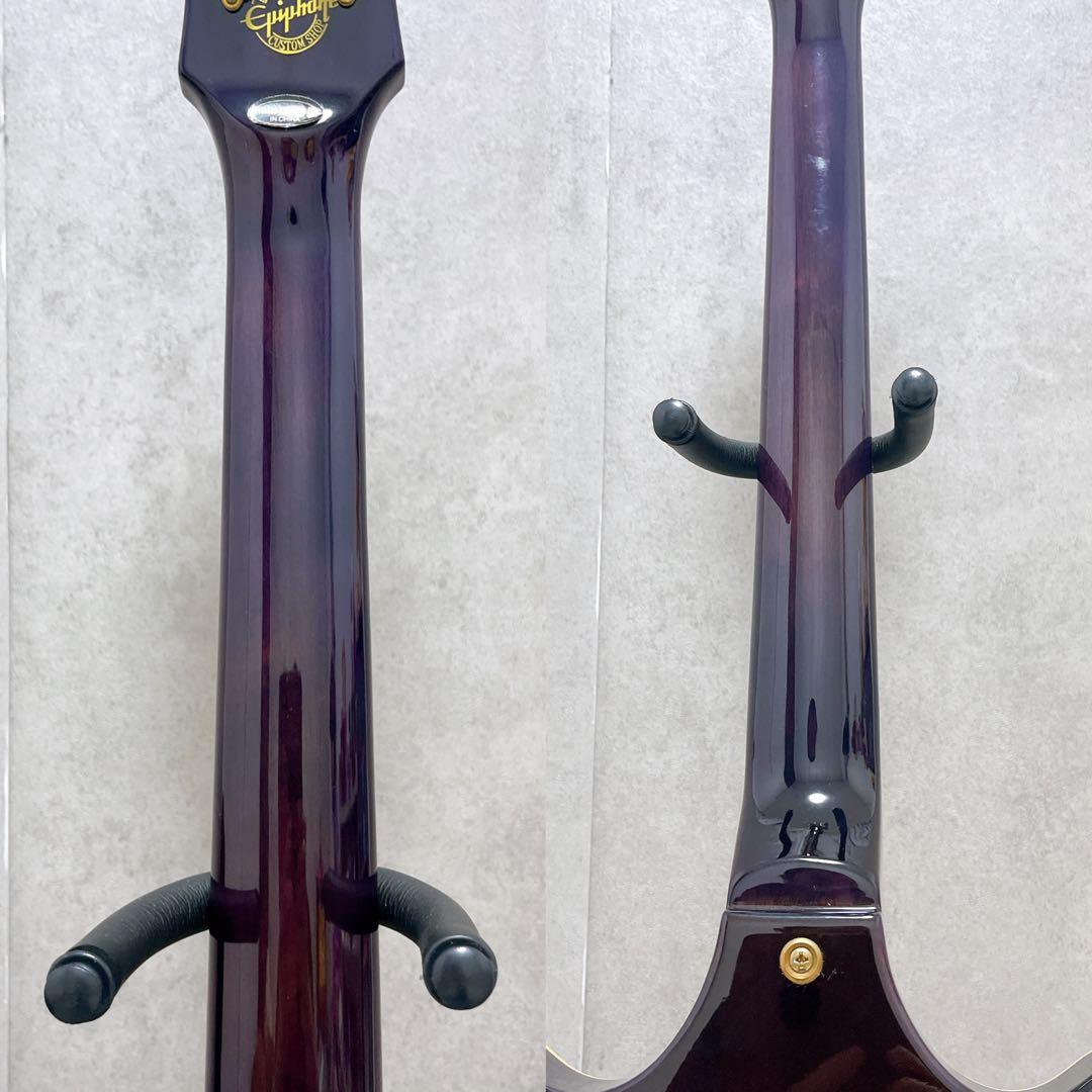 エピフォン Genesis ジェネシス デラックスプロ 虎杢 紫 エレキギター