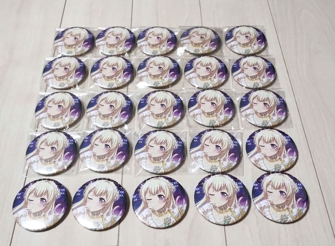 バンドリ　ガルパ　白鷺千聖　缶バッジ　25個セット