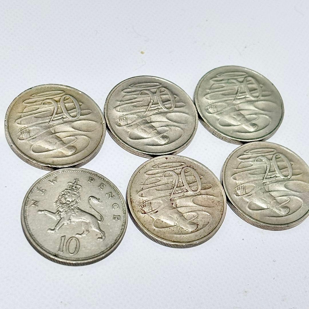 オーストラリア エリザベス2世 銀貨 セット 6枚 アンティーク シルバー