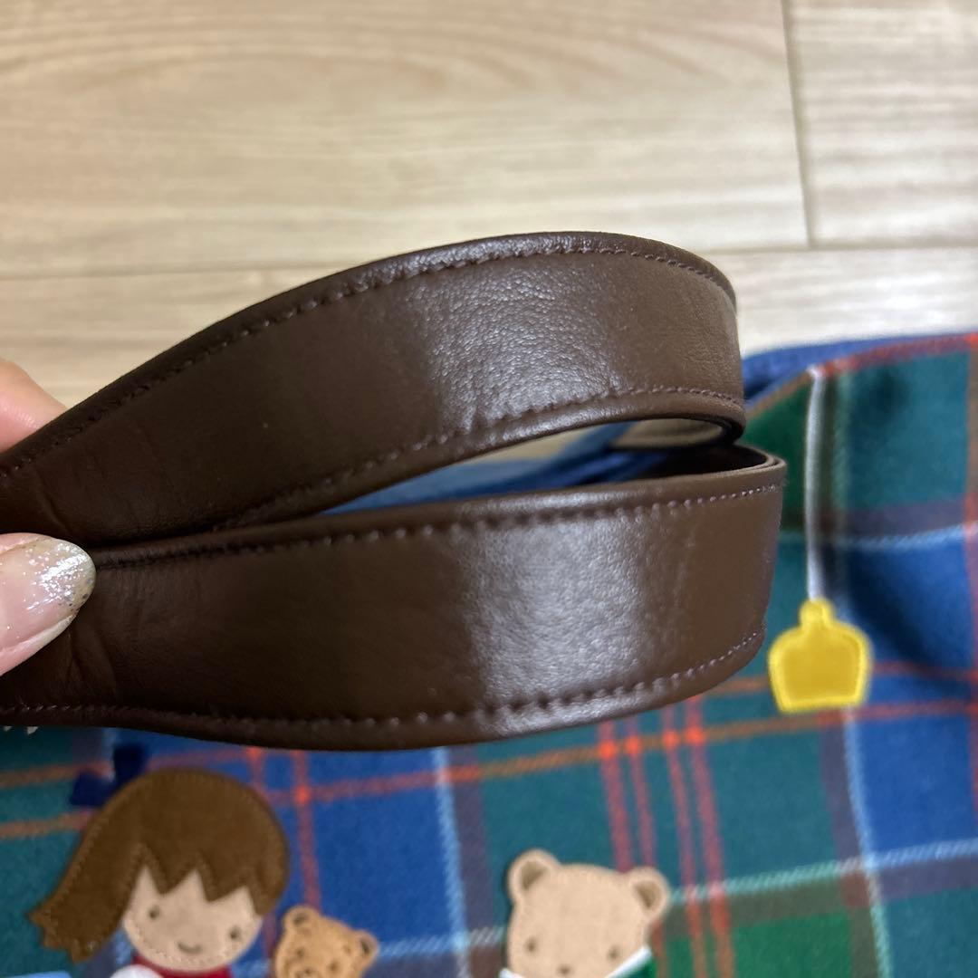 【最終値下げ】【美品】familiar デニムバッグ　チェック柄