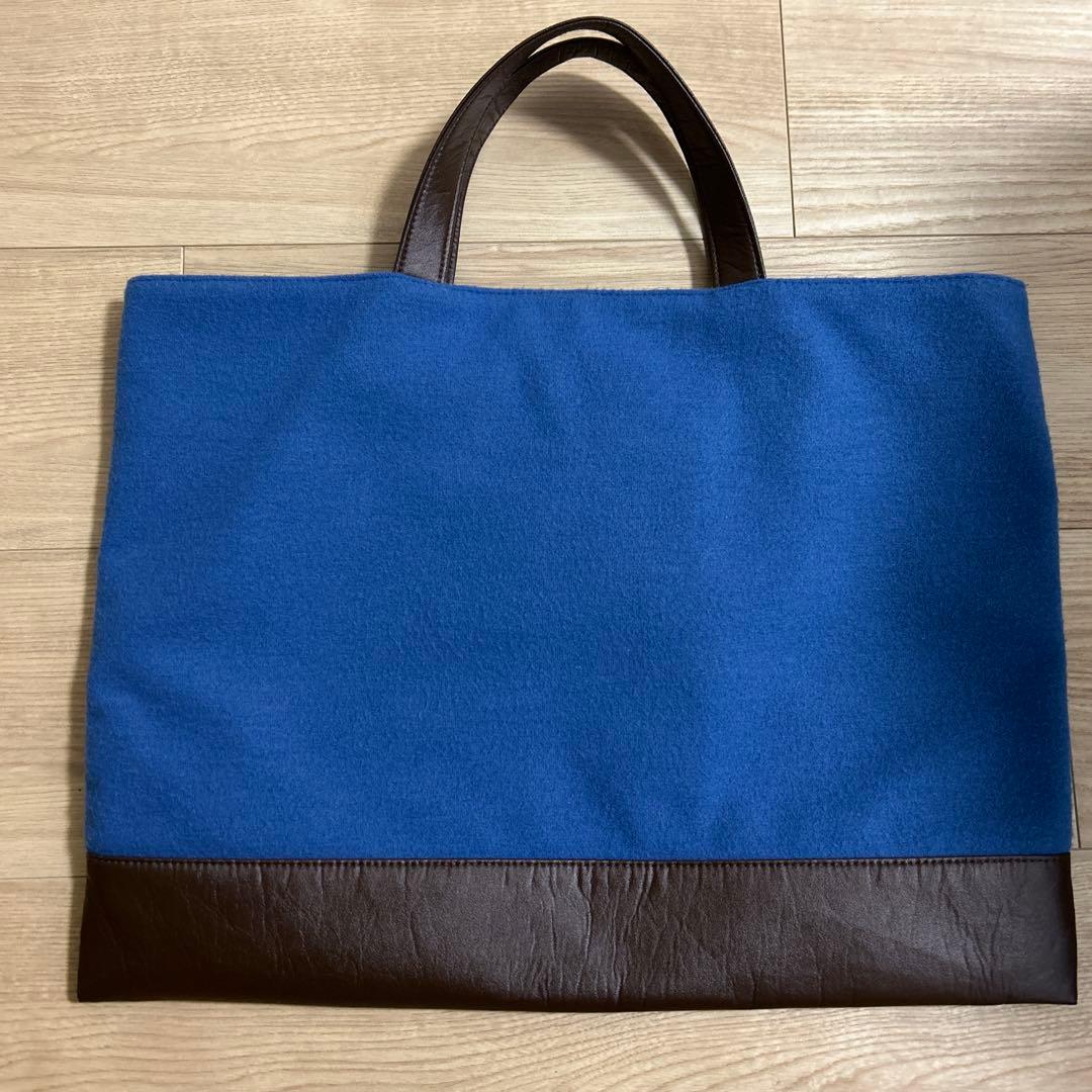 【最終値下げ】【美品】familiar デニムバッグ　チェック柄