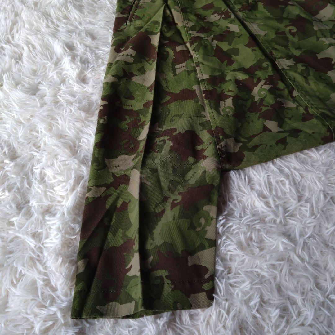 ブラックコムデギャルソン 　サルエルパンツ 動物迷彩