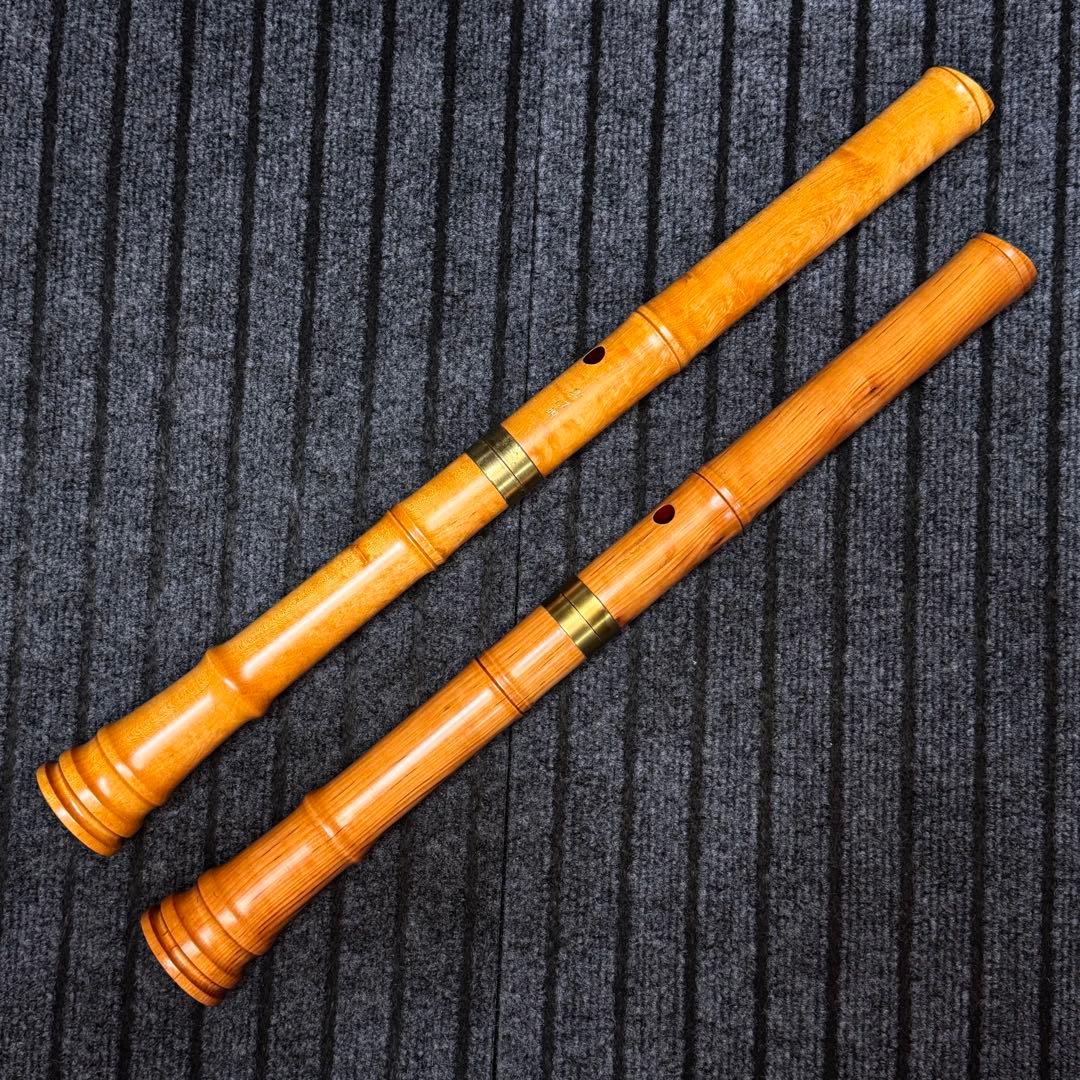 尺八 銘木 琴風尺八　２管セット