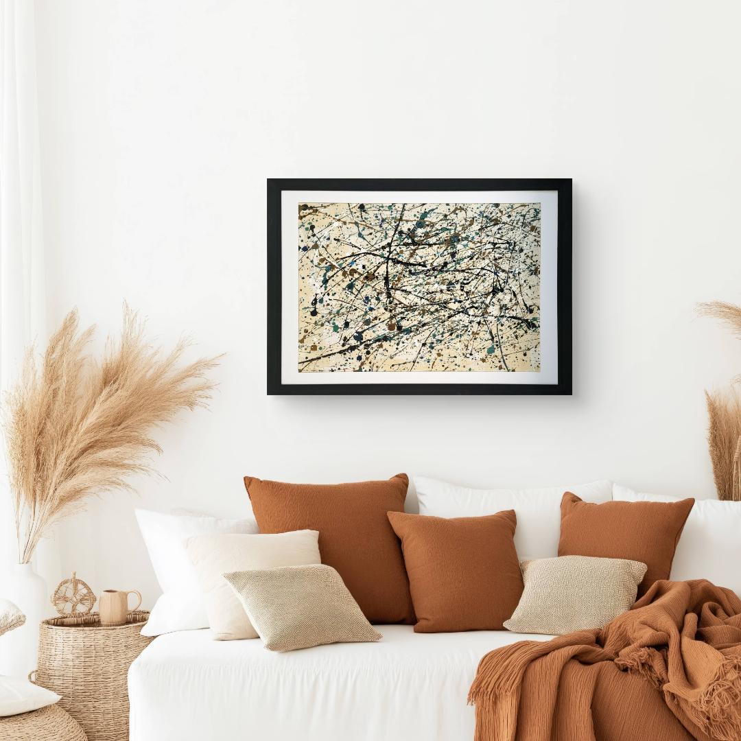 【専用】ノスタルジア / 抽象画 63×46㎝ 額縁セット モダンアート