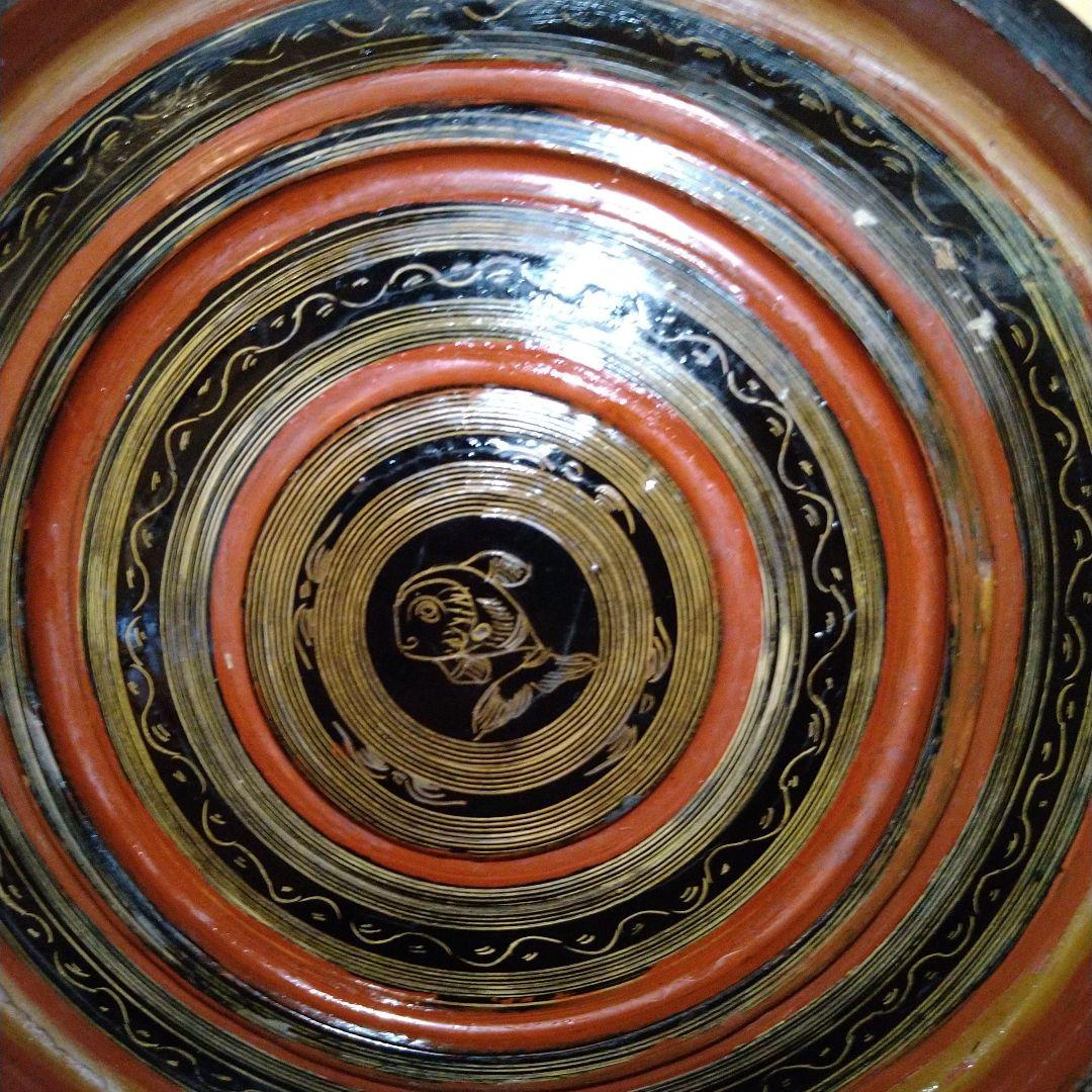 ビルマ(ミャンマー)キンマ 籃胎漆器 アンティーク