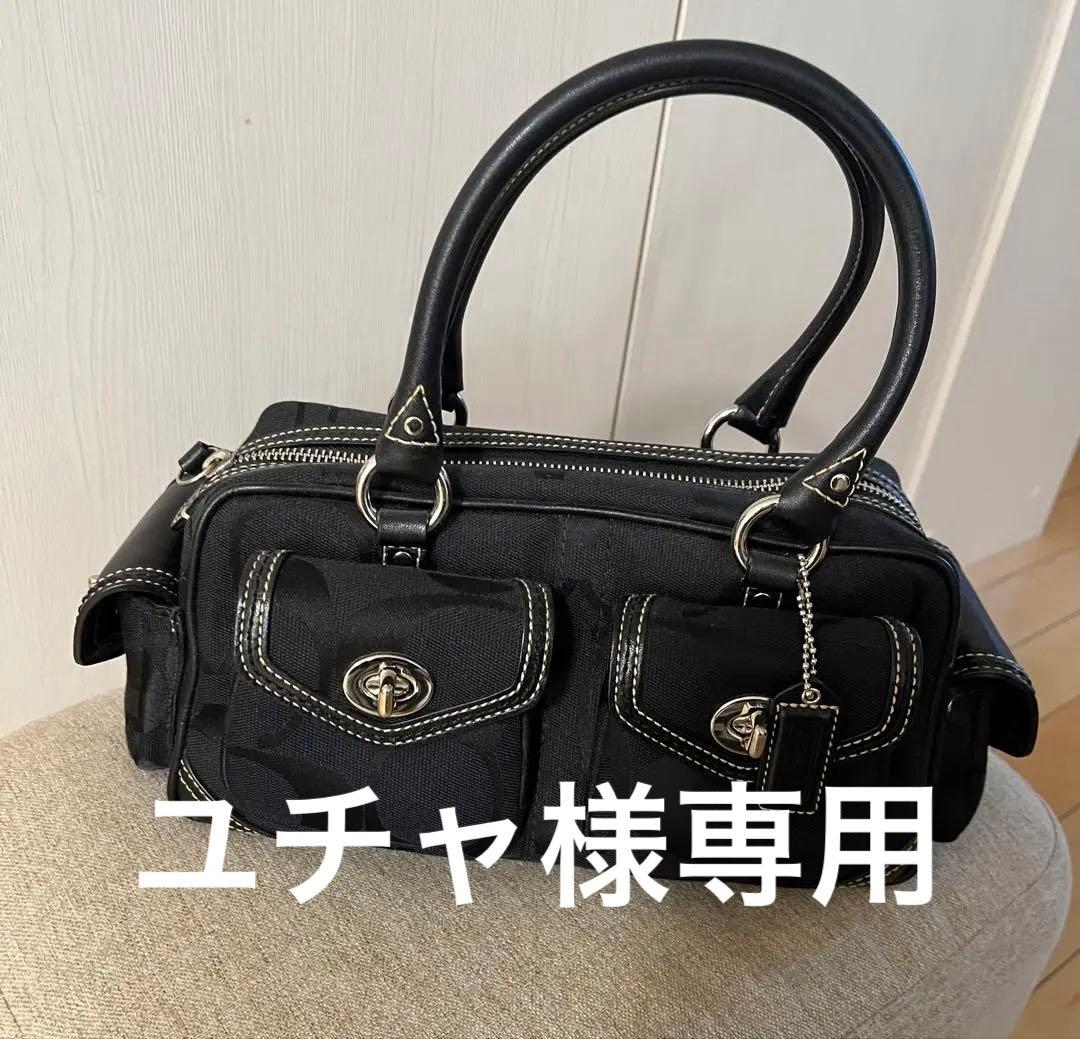 COACH コーチ　シグネチャー　ミニボストン　ブラック　黒　6231
