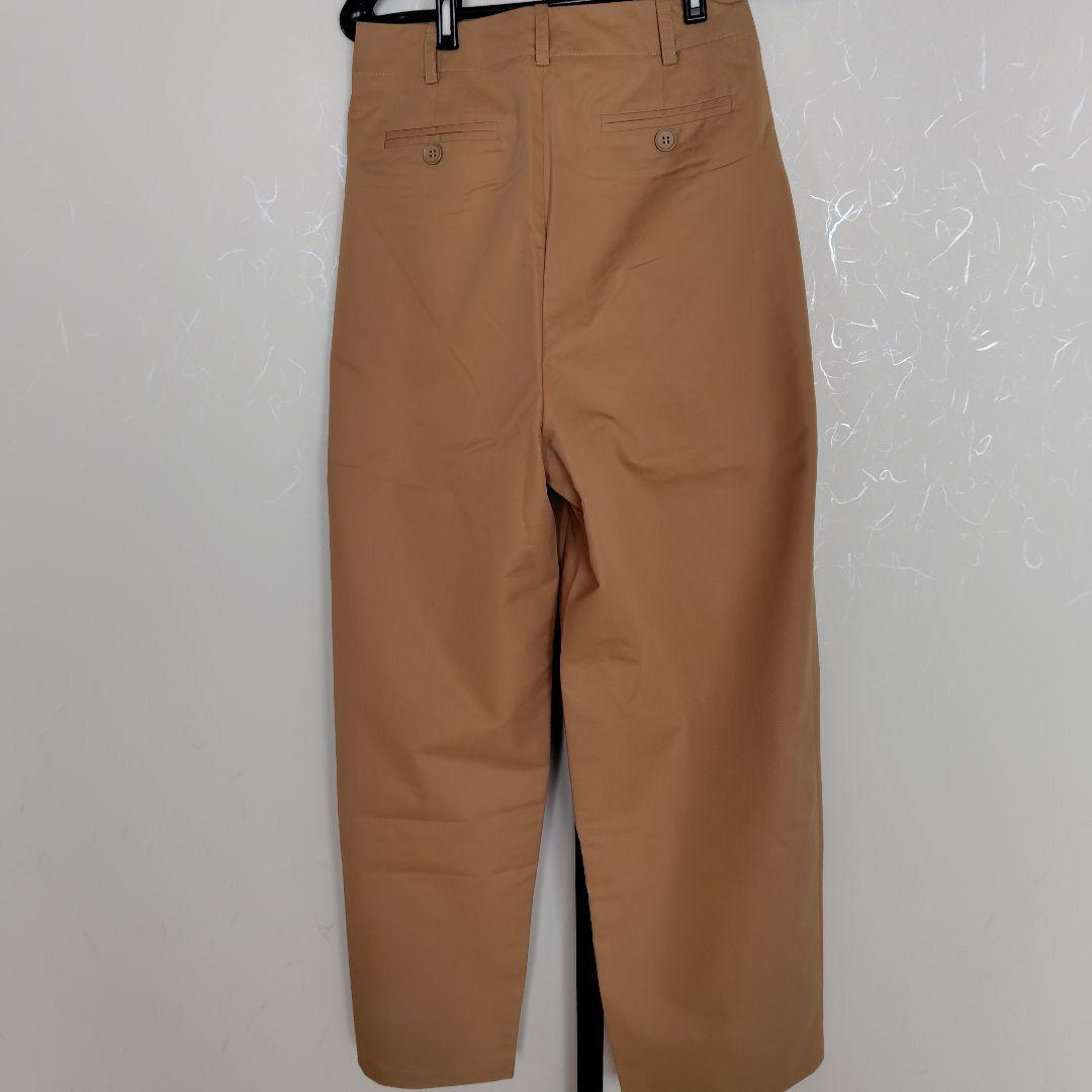another S ベージュ タック入りワイドチノパン/S★新品・未使用タグ付き