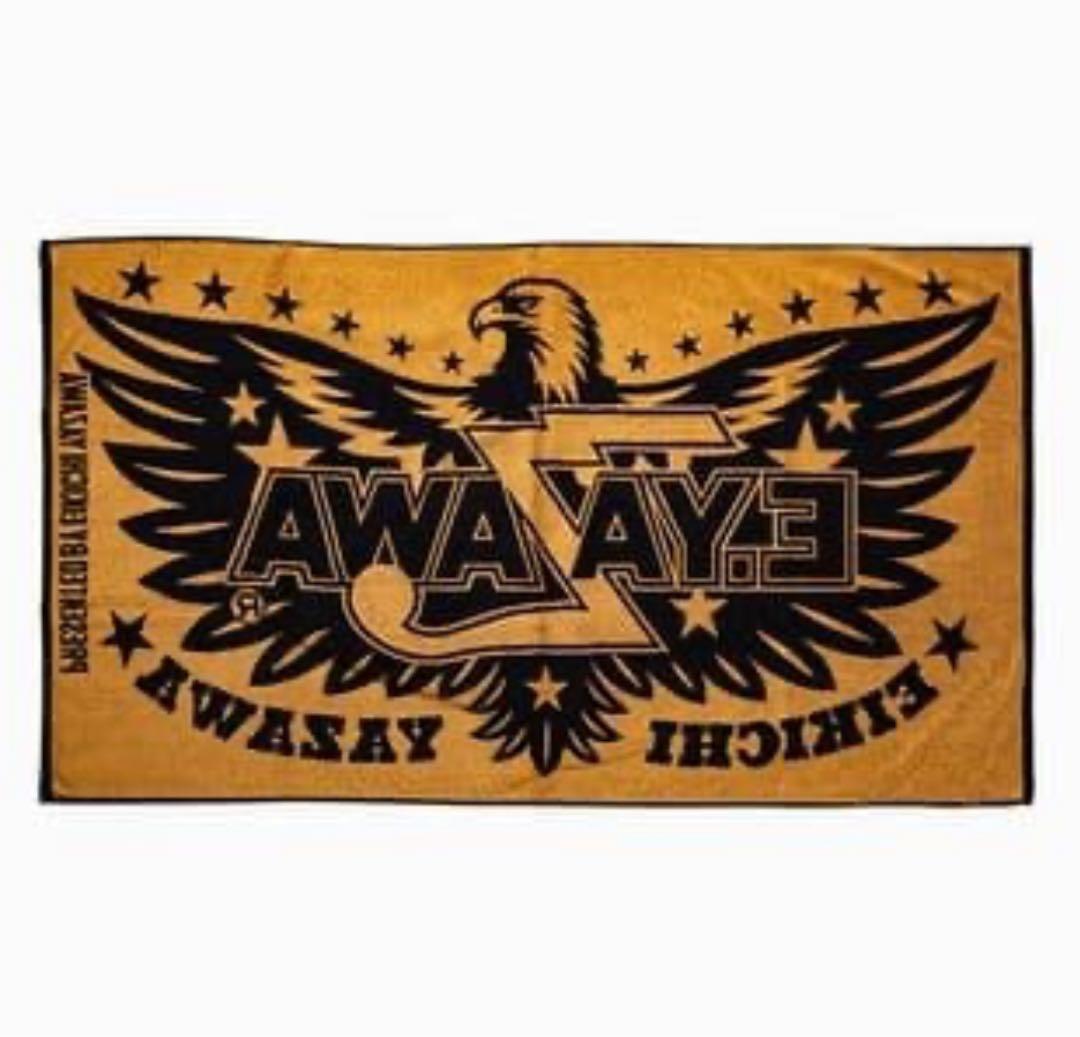 矢沢永吉 E.YAZAWA ジャガード スペシャルビーチタオル ロゴ イーグル