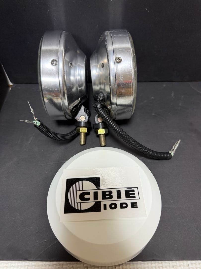 激レア　希少　当時物デュアルカウル用CIBIEフォグランプ/ライトカバー付シビエ