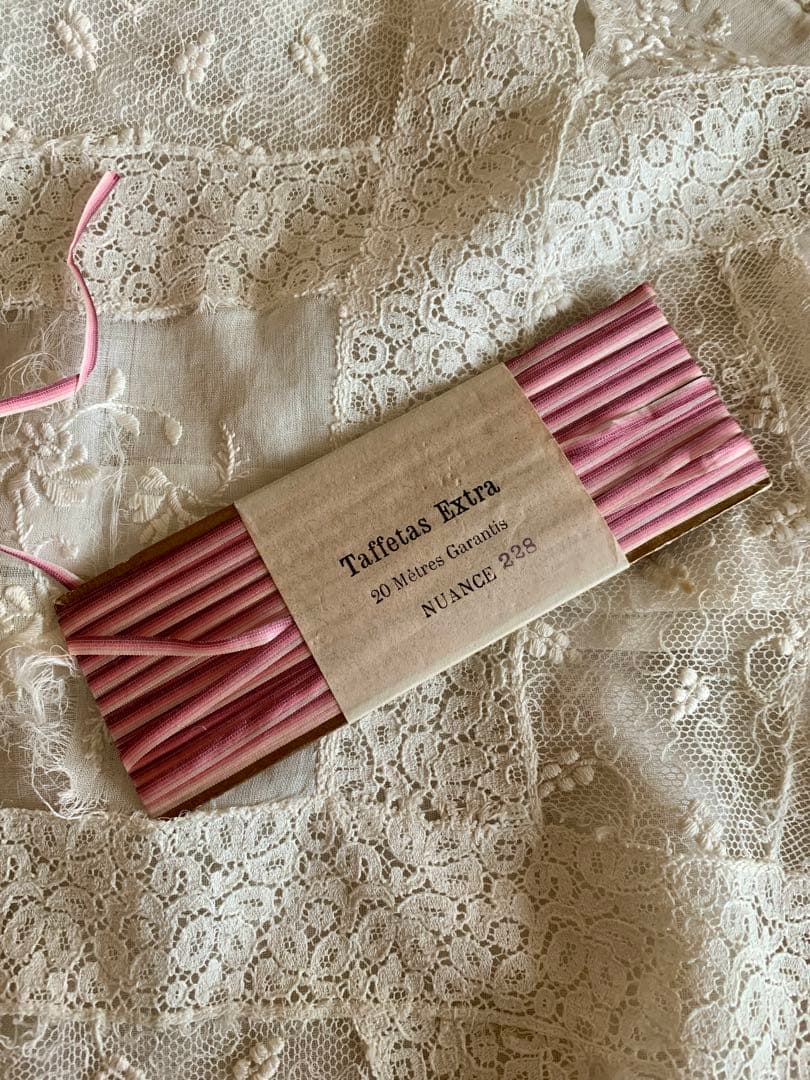 ※リクエストのお品※フランスアンティークロココ用グラデーションシルクリボン