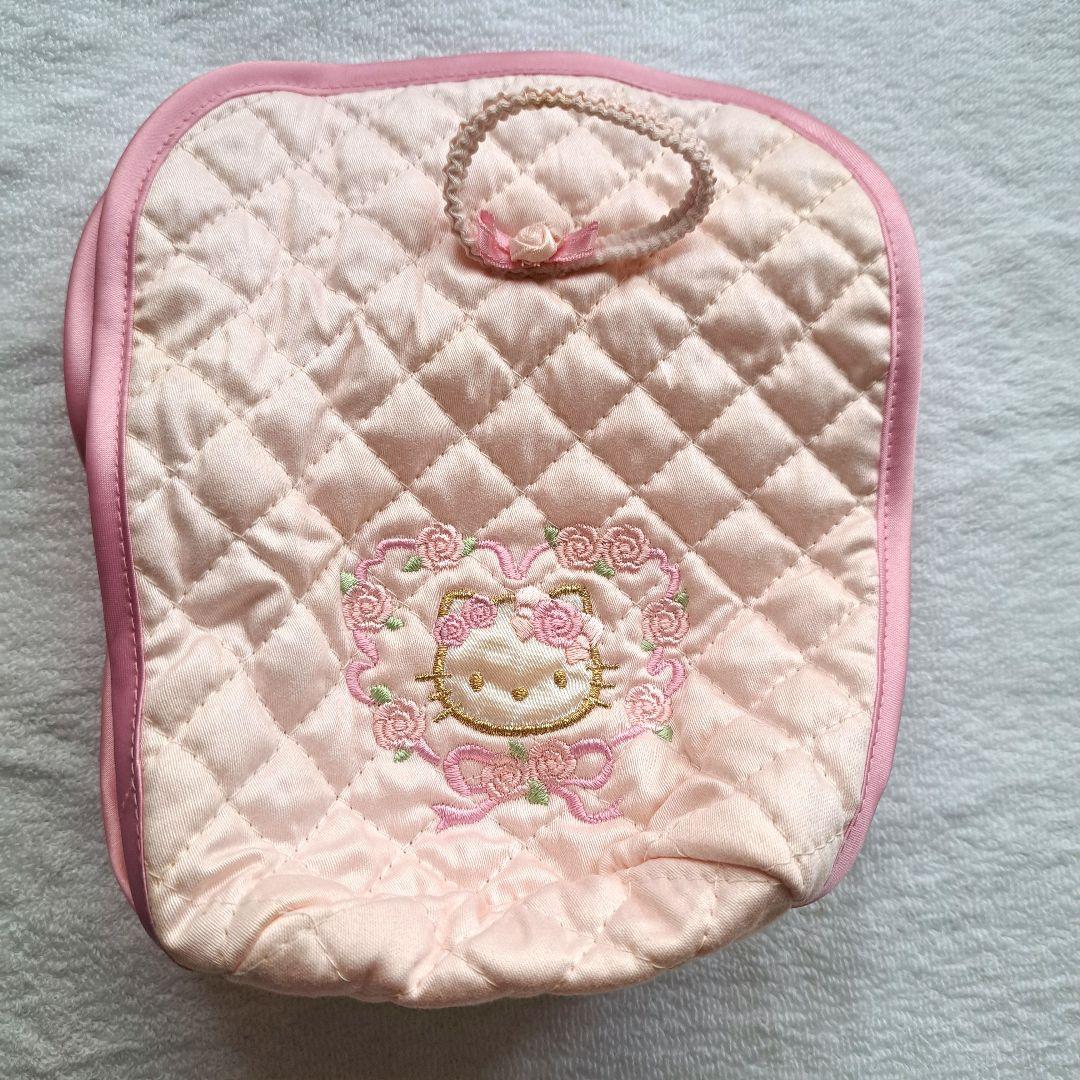 激レア　キティ　薔薇　カップ&ソーサー４客&ポットカバー付き　貴金属絵具使用