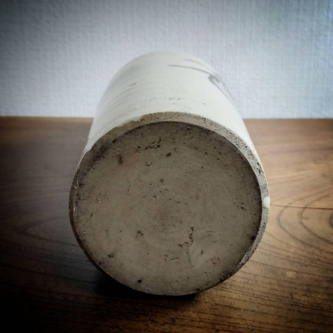 ​【大型28cm】口染付 鉄絵 徳利 渦巻文様 骨董 酒器 民藝 一輪挿し 花瓶