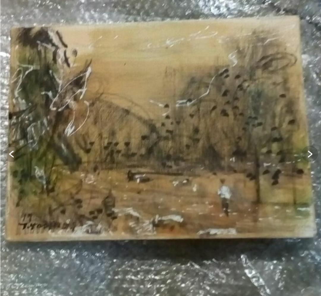 吉田民尚　題名不明　真作油彩4F1995年ぐらいに美術年鑑評価一号190万