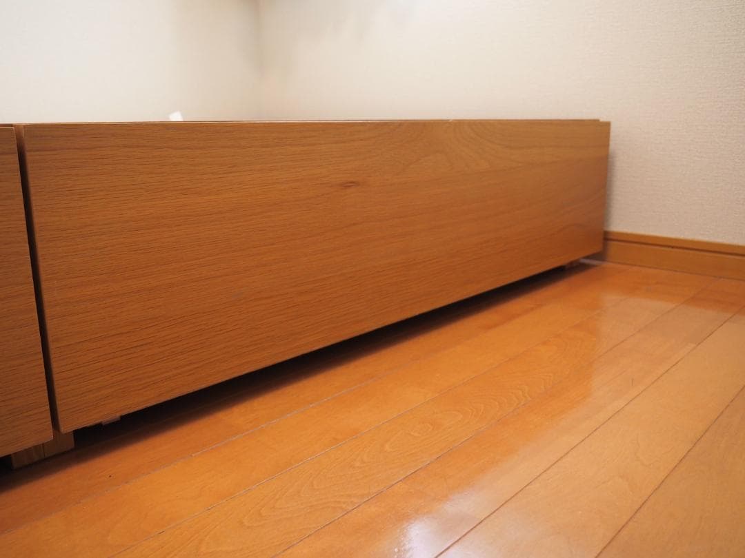 無印良品　収納ベッド　シングル　オーク材