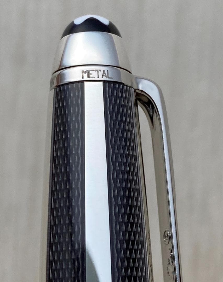 未使用に近い　モンブラン ソリティアシルバーファイバー 925 ボールペン