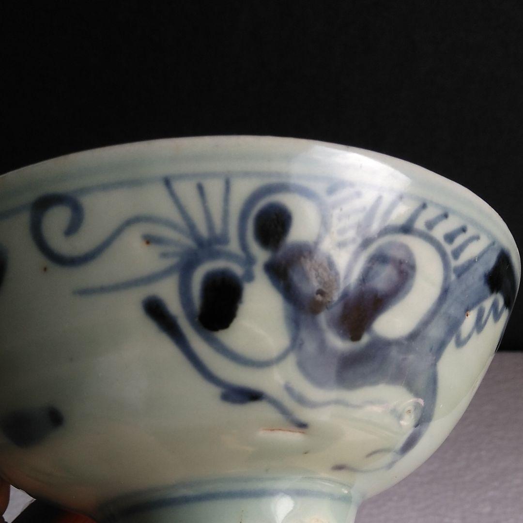 清時代古染付碗