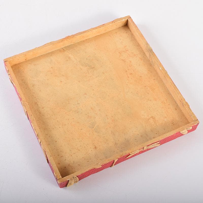 中国　彩色玉石彫刻　蜻蛉彫　四方箱　D　R8492