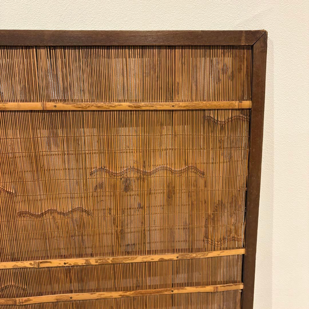 古い建具 窓 1枚 簾戸 すど 葦戸よしど 夏障子 御簾戸　1/2
