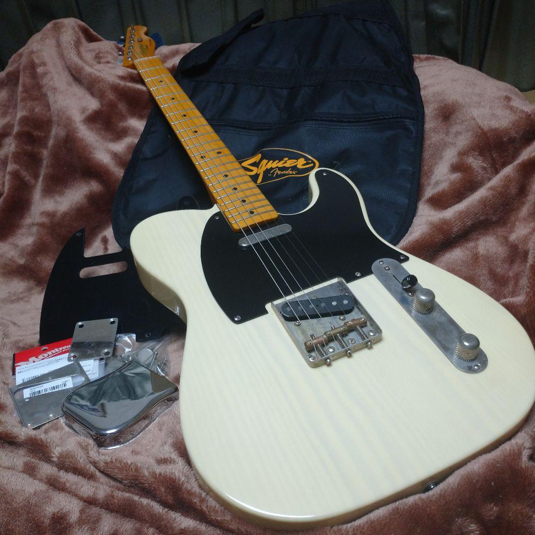 スクワイヤ by フェンダー 50s テレキャスター・グレードアップパーツ付