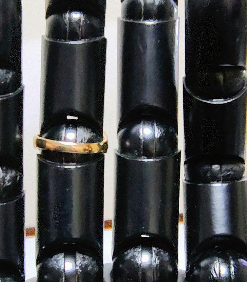 ゴールド K18 デザインリング　指輪サイズ18号　訳あり品【中古・お買得品】