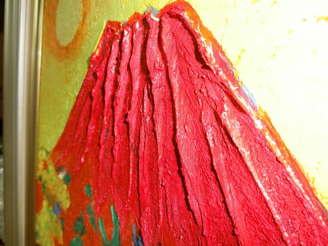 【ART】並木修一郎真筆(黄金赤富士)4号