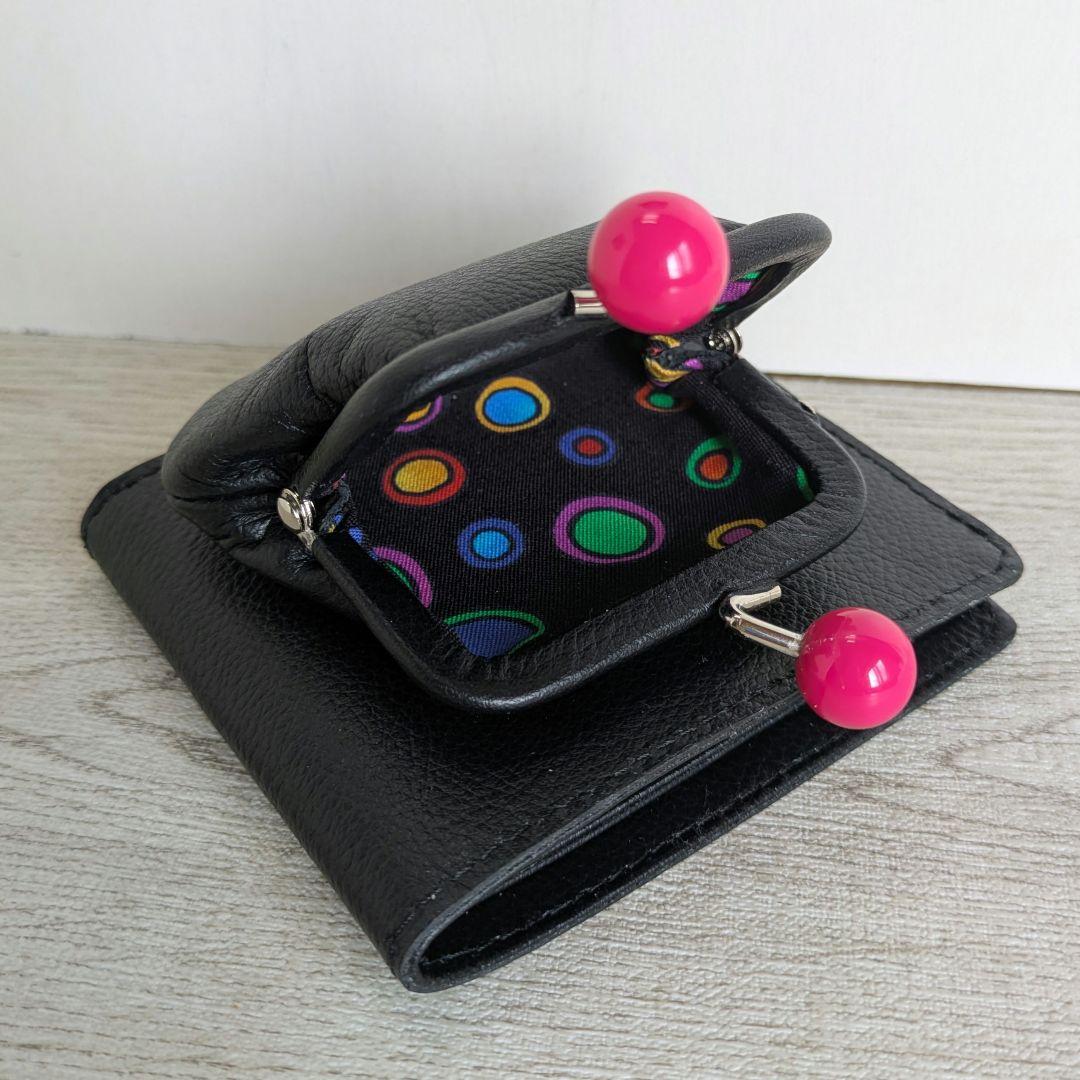 ✩.*˚ Hito ✩°。⋆！がま口二つ折りお財布　ショルダーバック