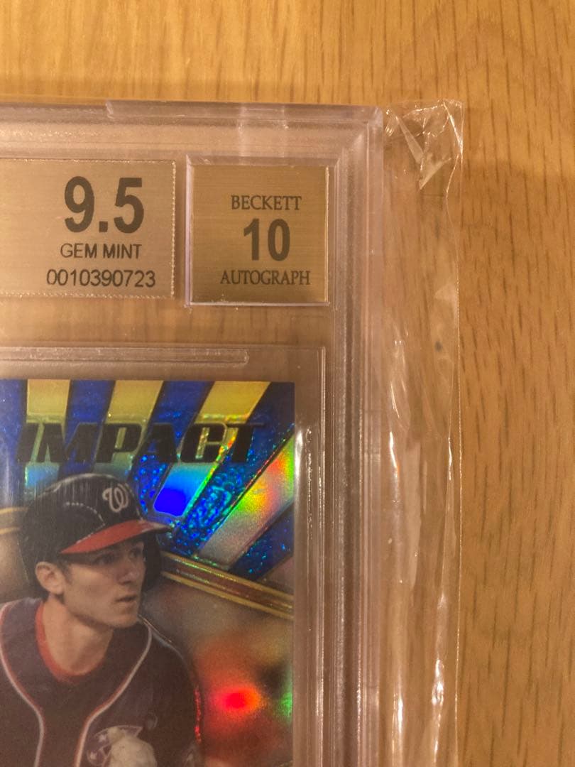 MLBカードTrea Turner ルーキー Auto 75枚シリBGS 9.5