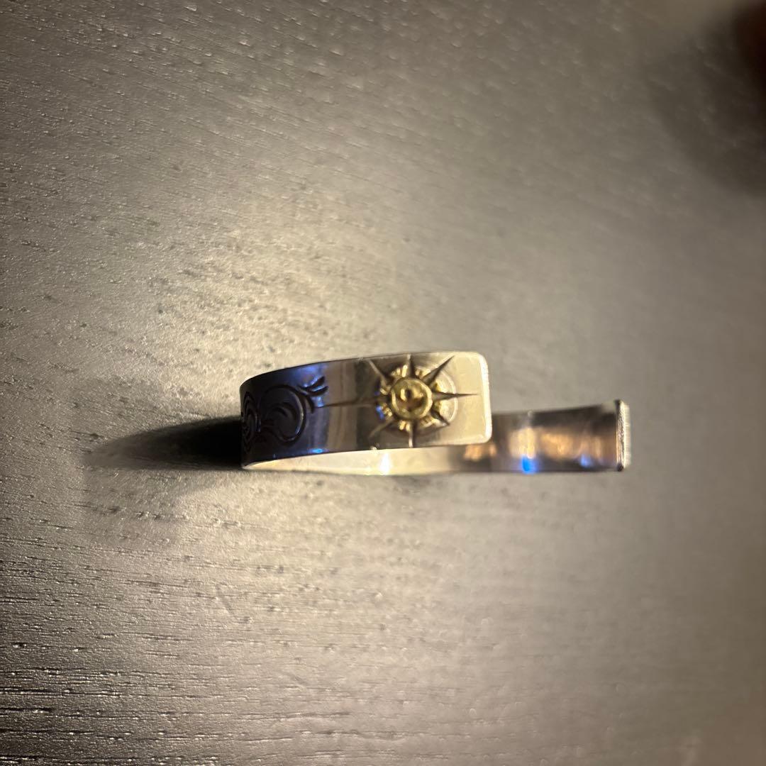 一点物ゴローズgro'sオールドOLD唐草ブレス　エンド掘り太陽