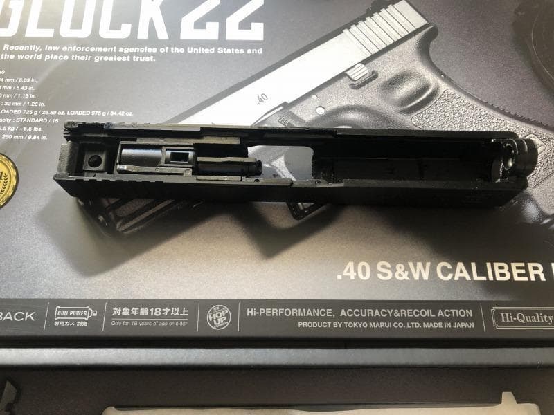 新品 東京マルイ 純正 Glock 22 スライド ブリーチ グロックG22
