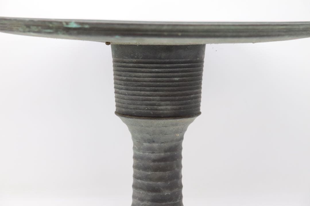 時代　銅製　薄端　花器　茶道具　送料込み250920