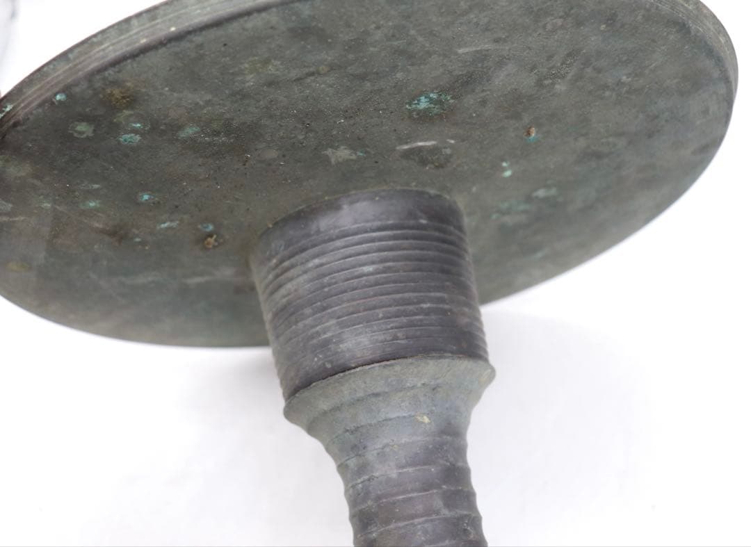 時代　銅製　薄端　花器　茶道具　送料込み250920