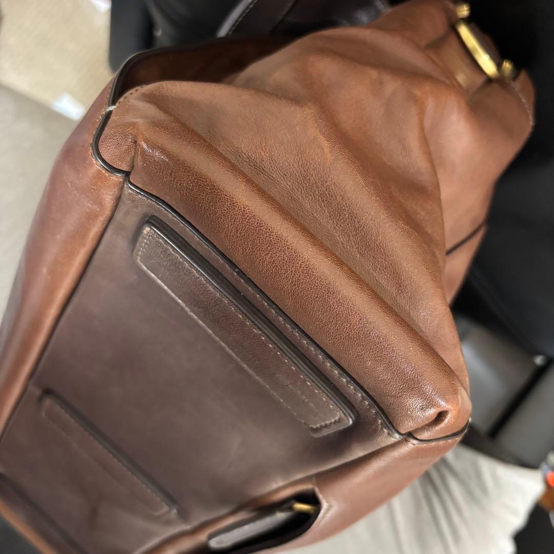 TUMI 68560D BEACON HILL レザー本革 ブリーフ　ビジネス茶