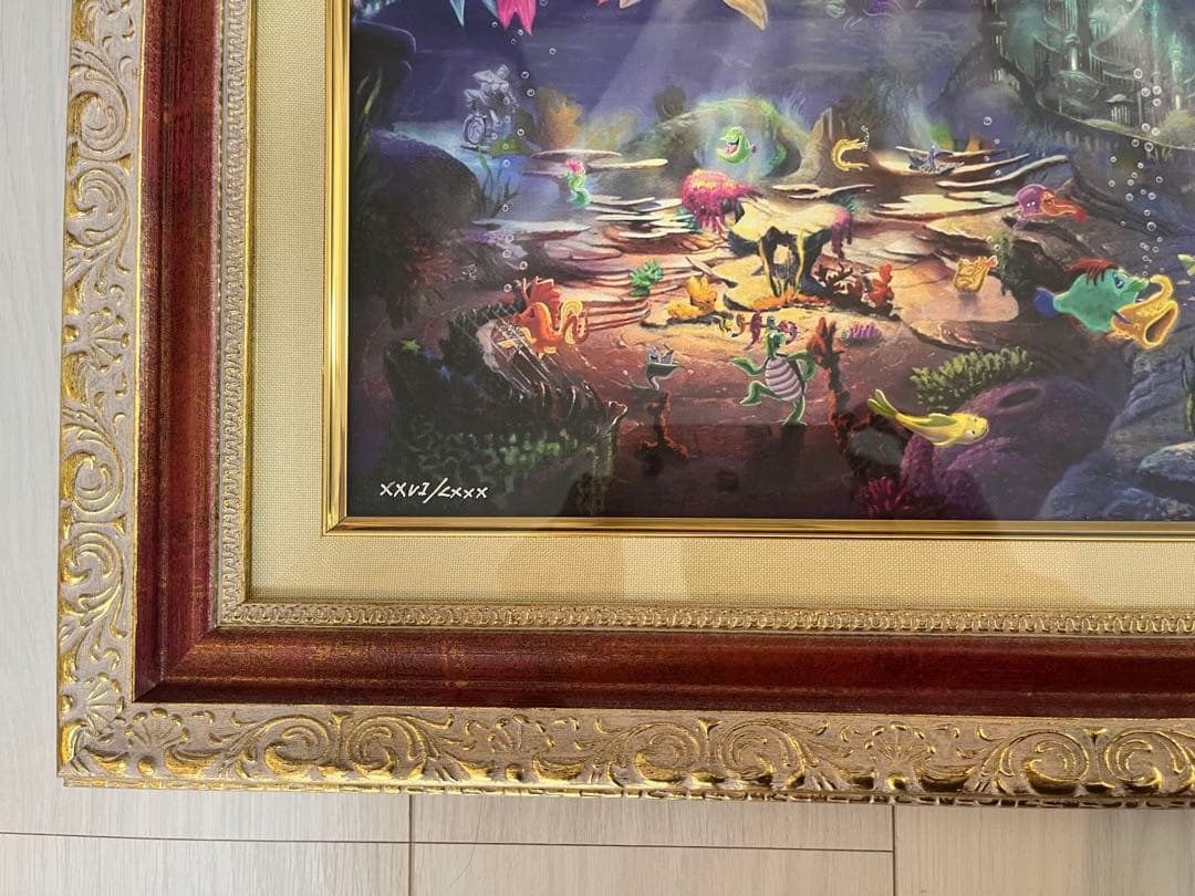 ディズニー・マーメイド 絵画『作品保証書在中』