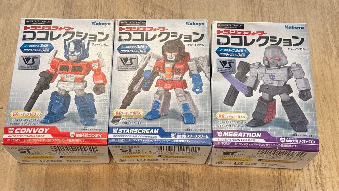トランスフォーマーDコレクション　コンボイ・メガトロン・スタースクリーム