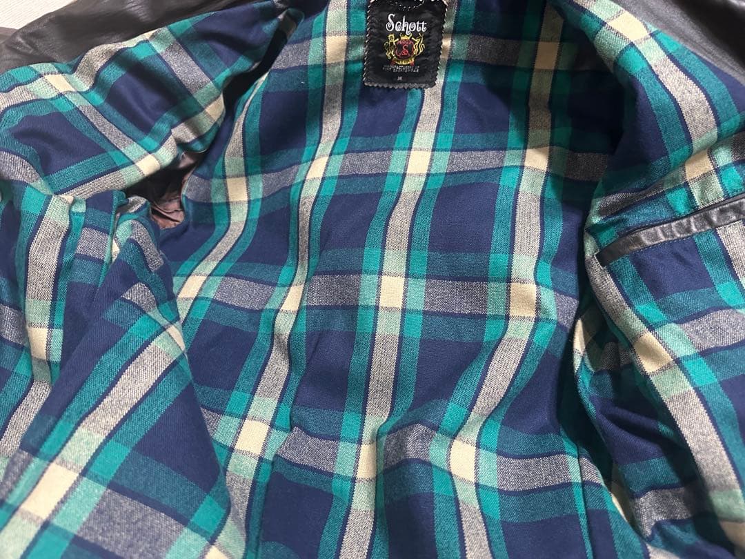 Schott クラシックレーサー ブラック ライダースジャケット M