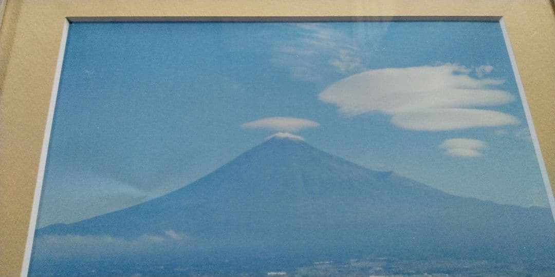 富士山と雲の写真