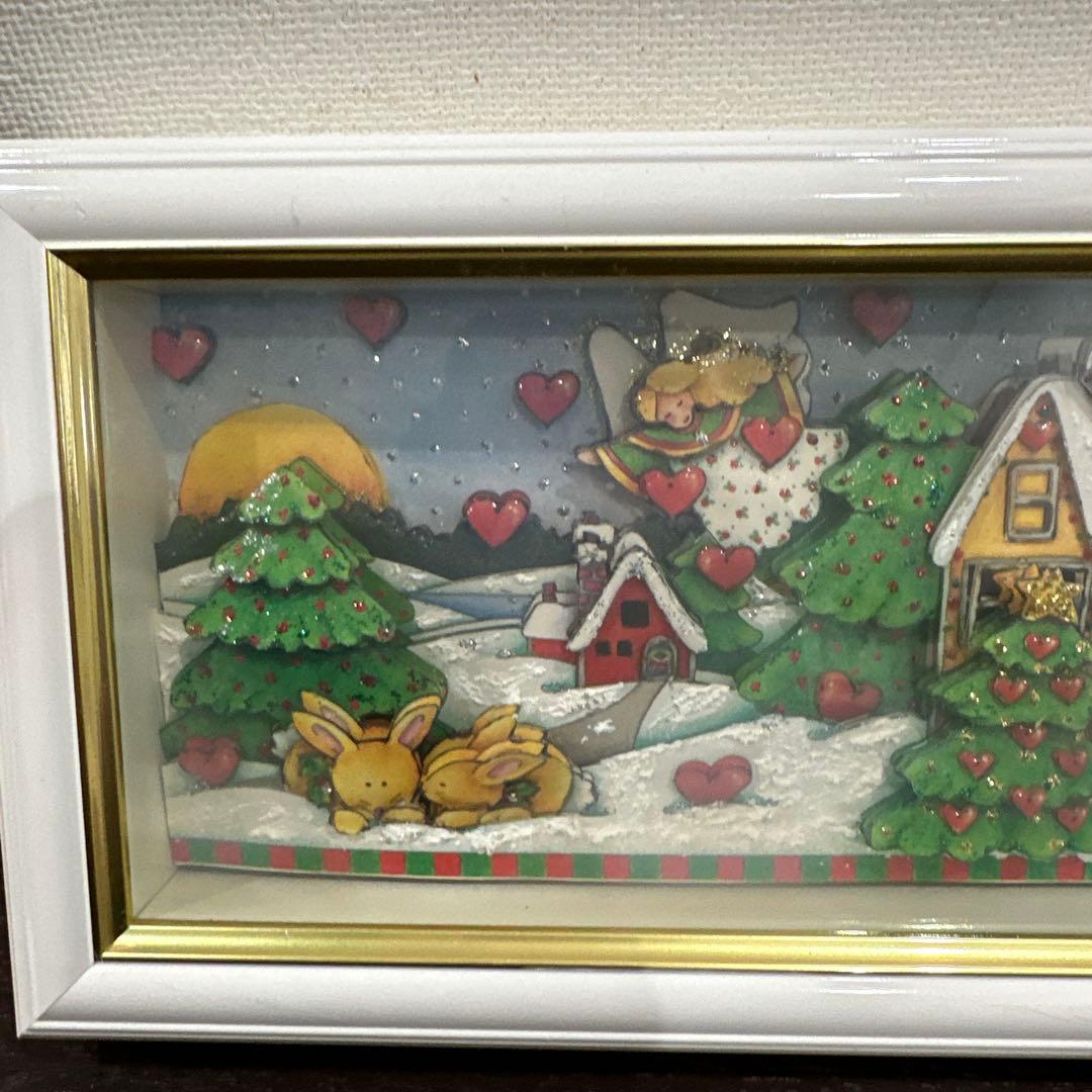 シャードボックス3Dアートクリスマスバージョン　サンタクロース　スノーマン