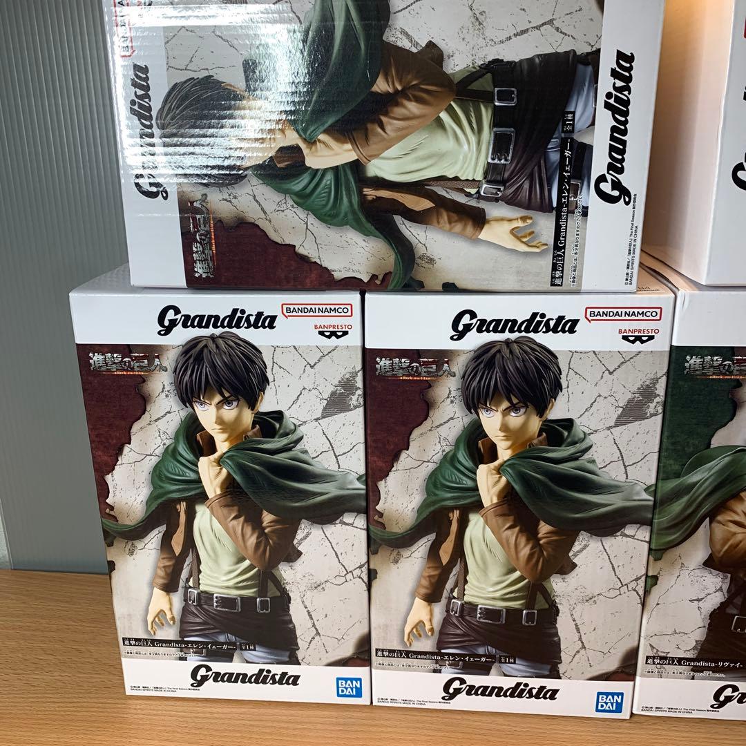 進撃の巨人 Grandista リヴァイ エレン フィギュア 6個セット