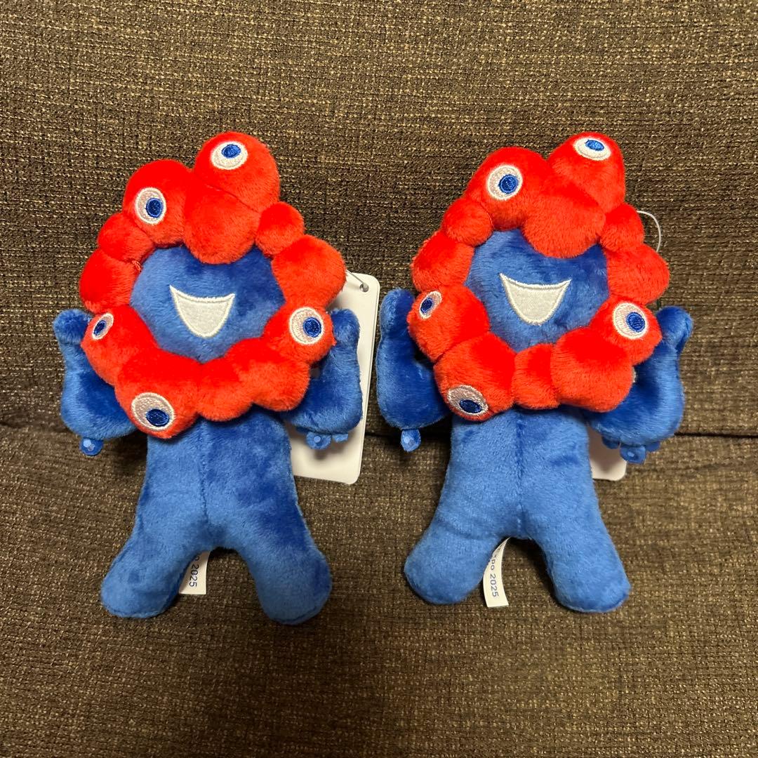 EXPO2025 ミャクミャク ゴム紐付きぬいぐるみ 全4種×2 8個セット