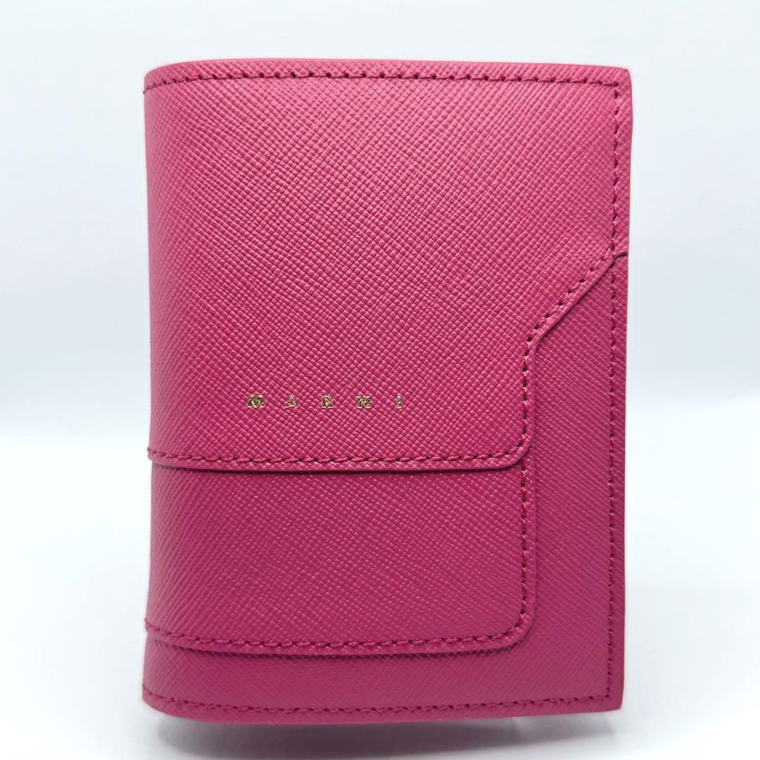 【新品未使用】希少 MARNI マルニ サフィアーノ ウォレット コンパクト財布
