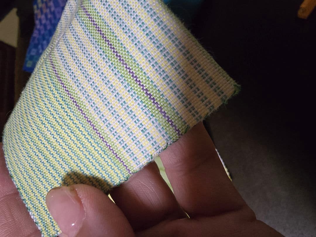 タイムセール12時まで。花織 ミンサー 半巾帯 美品 試着のみ保管