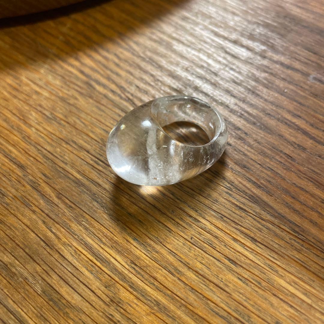 再値下げ/yasuhide ono 水晶リング　約9号