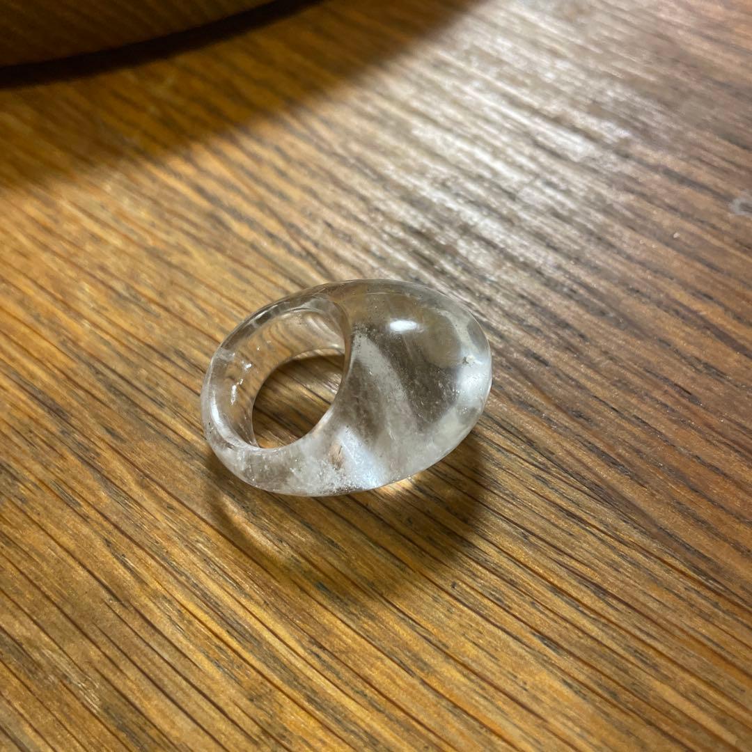 再値下げ/yasuhide ono 水晶リング　約9号