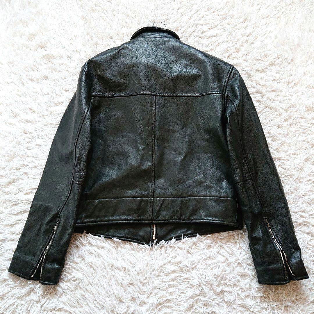 AKさま　90s ポールスミス ライダース レザージャケット 牛革 ブラック L