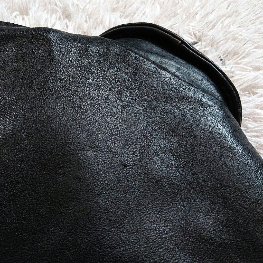 AKさま　90s ポールスミス ライダース レザージャケット 牛革 ブラック L