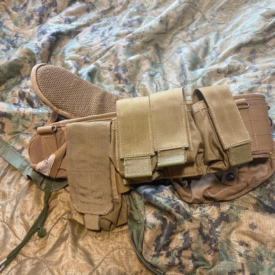 【米軍放出品】USMC ベルト MサイズSUB BELT コヨーテブラウン