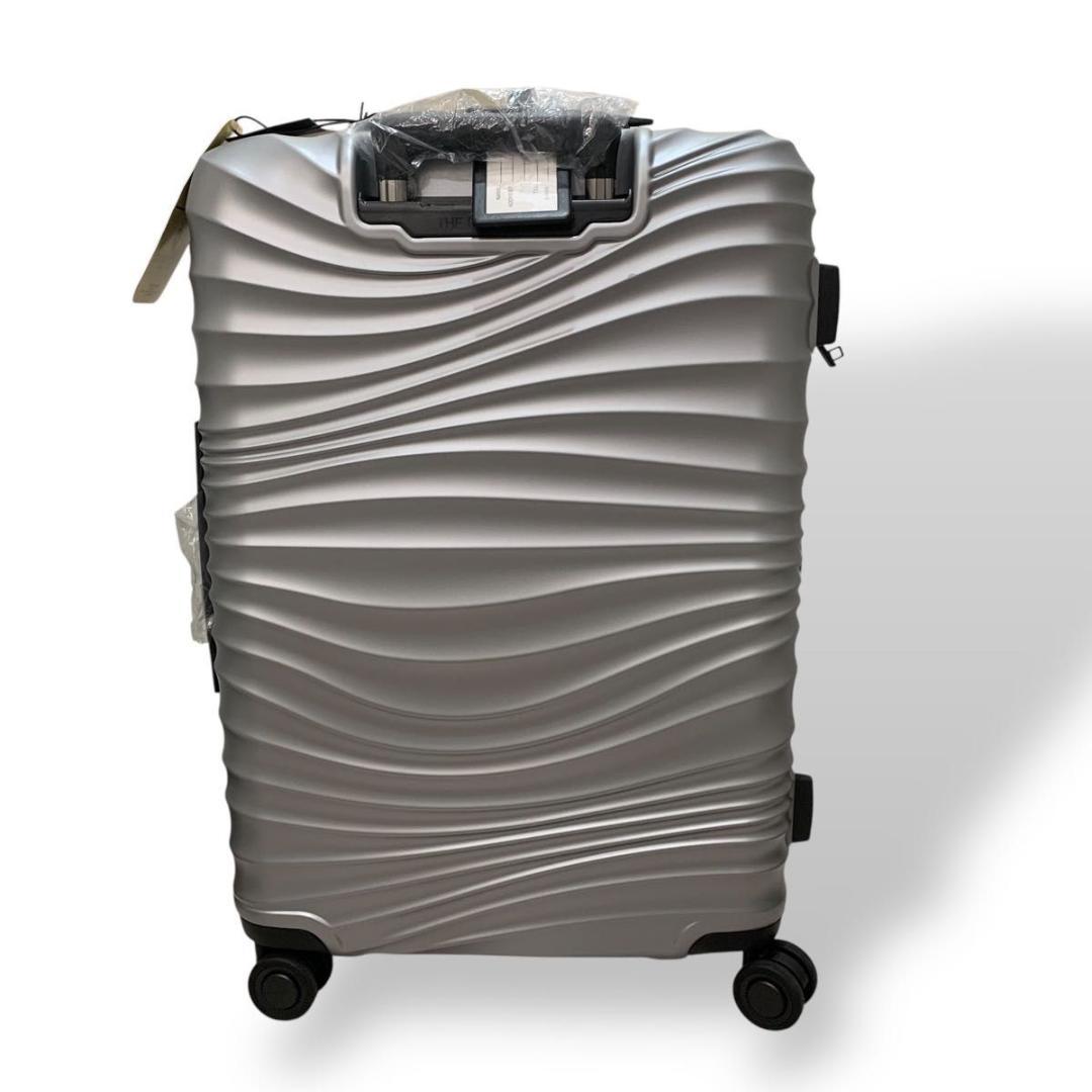 美品 ノースフェイス スーツケース TSAロック 24インチ 約65L シルバー