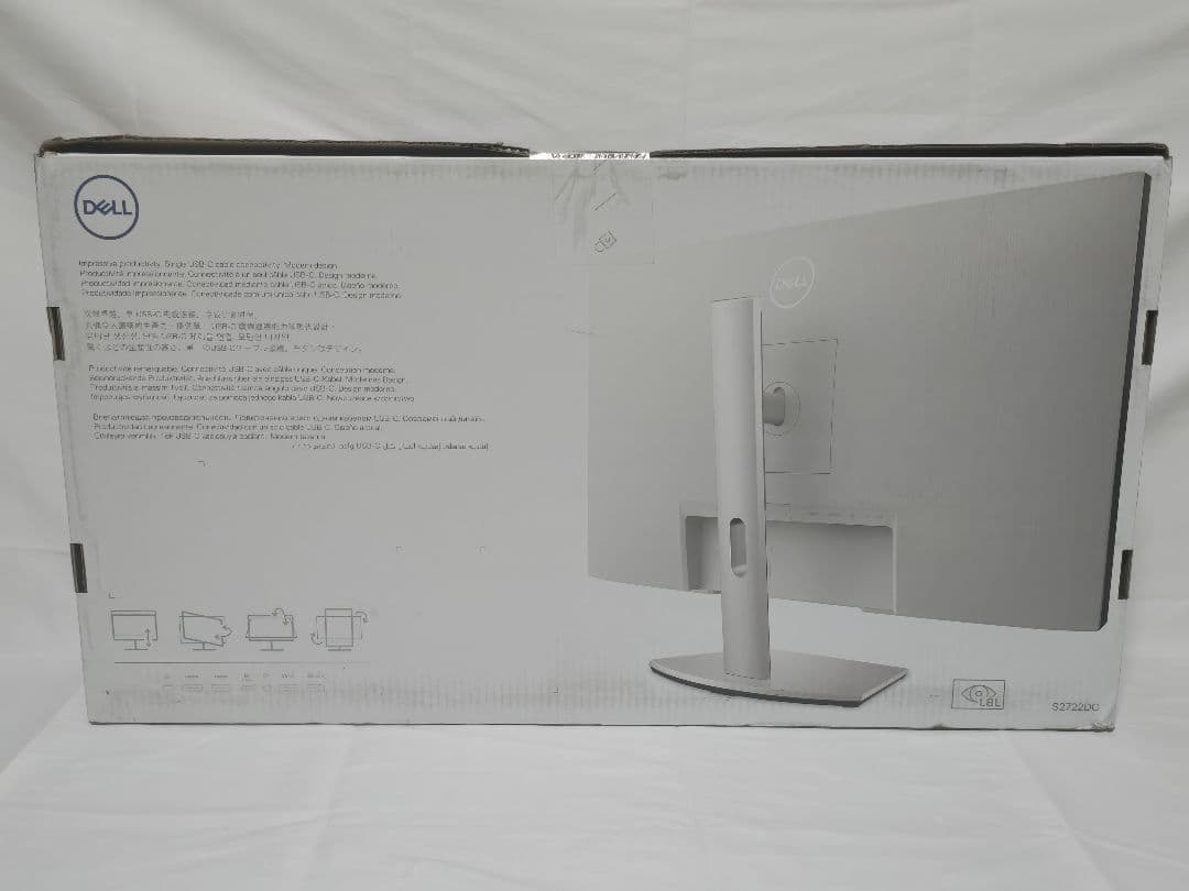 Dell S2722DC 27インチ モニター QHD IPS非光沢 未使用